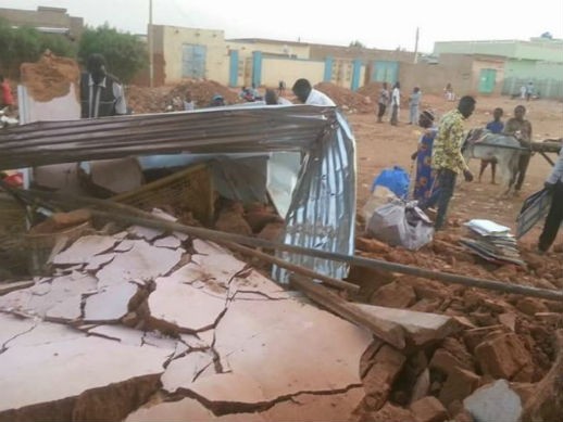Omdurmanissa tuhottu kirkko. Kuva: World Watch Monitor